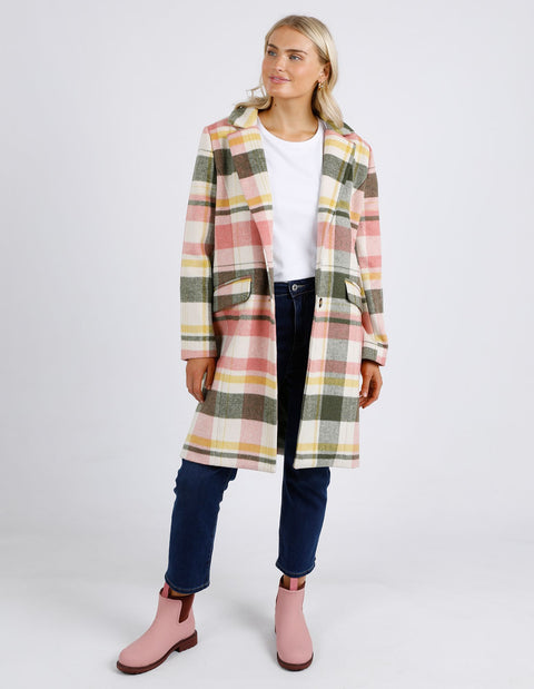 Blanche Check Coat