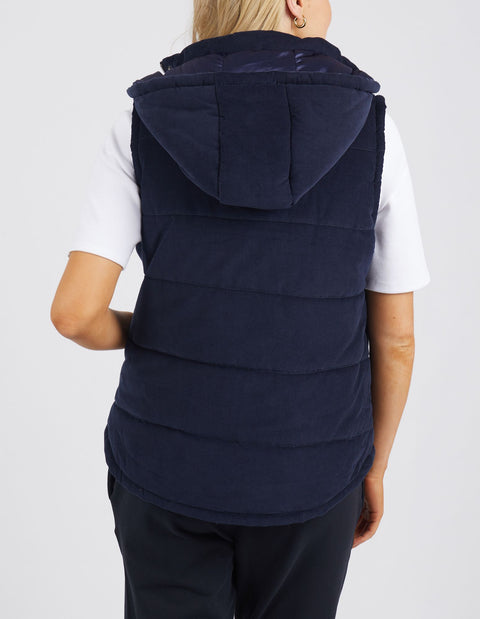 Cord Puffer Vest