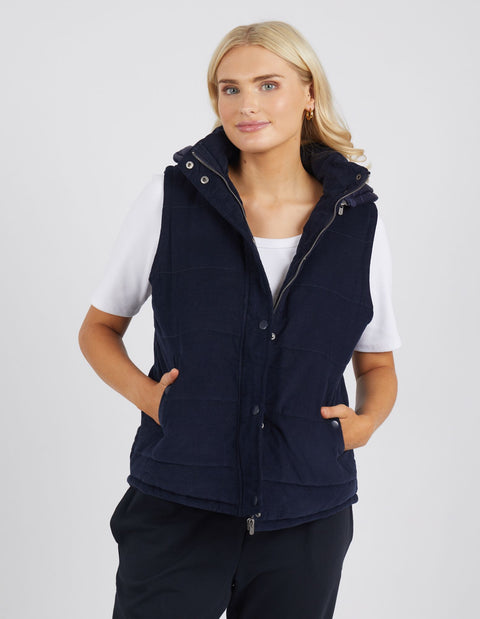 Cord Puffer Vest